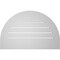 Ekena Millwork Round Top Surface Mount PVC Gable Vent: Functional, w/ 3-1/2"W x 1"P Standard Frame, 34"W x 22"H GVPRT34X2201SF - alternate 3